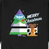 Men's - Toy Story - Woody and Buzz Merry Christmas Graphic Fleece Sweatshirt - 2 of 4