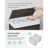 SONGMICS Laundry Hamper with Lid Clothes Hamper with 2 Removable Liner Bags & 6 Mesh Bags - 3 of 4