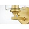 Elegant Lighting Mayson 1 light Brass and Clear Bath Sconce - 4 of 4