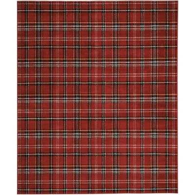 Nourison Grafix Contemporary Plaid Area Rug