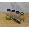 Dos Sueños Mexican Hand Blown Tequila Shot Glasses - Blue Rim - 2oz - Set of 4 - 2 of 4