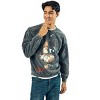 Five Nights At Freddy's Distressed Freddy Face In Shadows Adult UNisex Mineral Washed Crew Neck Long Sleeve Sweatshirt - 2 of 3