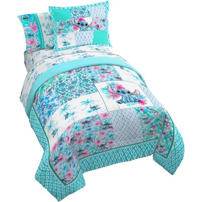 Jay Franco Disney Lilo and Stitch Bungalow Quilt Bed Set