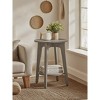 Round Side Table with Lower Shelf, End Table for Small Spaces, Nightstand - 3 of 4