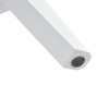 Vynxaria Modern Cloud-Shaped Coffee Table - White Imitation Marble Top & Solid Wood Legs - 2 of 4
