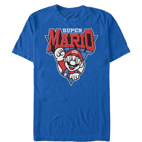 Men's Nintendo Team Super Mario Emblem T-shirt - Royal Blue - Small ...