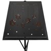 Northlight Snowflakes and Stars Iron Table Lamp with Shade - 27.75" - Black and Copper - 4 of 4