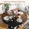 Okak Rustic Wood Square/Round Dining Table with Thick Top & Sturdy Base,Minimalist Kitchen Dinner Table for Dining Room,Breakfast Nook - 3 of 4