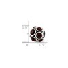Black Bow Jewelry Sterling Silver with Red Crystals January Bubble Bead Charm - 2 of 3