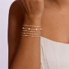 Gold Bracelets for Women, 14K Dainty Gold Plated Stackable Bracelets for Women Trendy Waterproof CZ Tennis Bracelet Set - 3 of 4