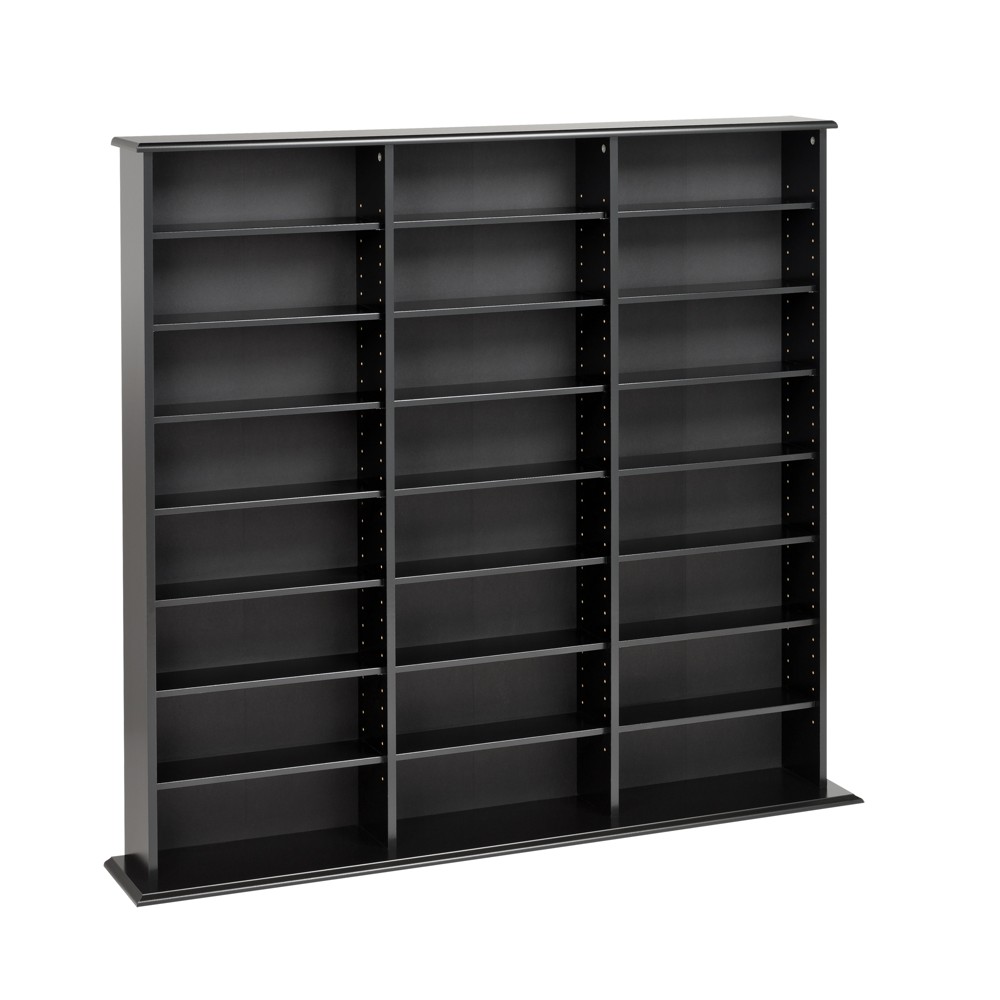 Photos - Display Cabinet / Bookcase Triple Width Wall Storage Black - Prepac