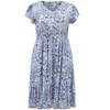 GRACE & GRANDEUR Women's Plus Size Floral Print Button Decor V Neck Flowy Maxi A Line Dresses with Pockets - 4 of 4