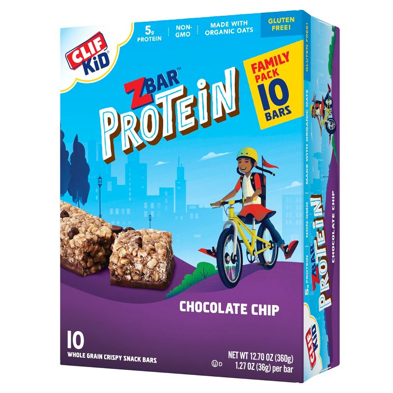 CLIF Kid ZBAR Protein Chocolate Chip Snack Bars
, 1 of 11