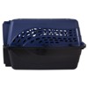 Munora 24in Hard-Sided Plastic Cat & Dog Kennel Pet Carrier Crate with 2-Door Top Load, Blue - 2 of 4