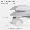 Cotton Duvet Cover Set & Insert 4PC Bundle, 300TC Sateen Vintage Washed Duvet Set with Down Alternative Comforter, All Season Bedding - Becky Cameron - 3 of 4