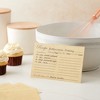 Juvale Recipe Cards Double Sided, 60-Pack Bulk Vintage Index Cards 4x6 for Cooking and Kitchen Organization, Restaurants, Cafes, Diners, Recipes - 3 of 4