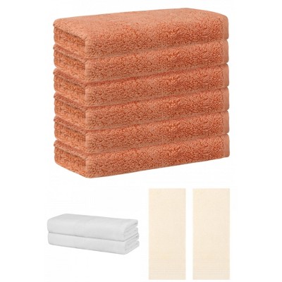REGALWOVEN Striped Soft Absorbent Bathroom Cotton Towel Set 3 Pcs