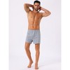 INSPIRE CHIC Men's Classic Elastic Waistband Plaid Pattern Boxer Shorts - 4 of 4