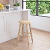 East at Main Promenade Antique Counter Height Barstool Tan - 2 of 4