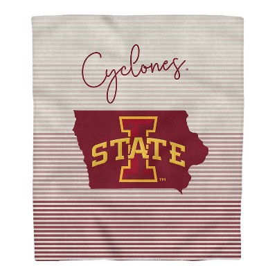 NCAA Iowa State Cyclones Ultra Fleece State Stripe Blanket