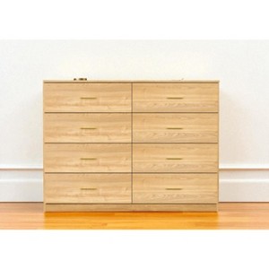 Modern 8-Drawer Dresser for Bedroom, Wide Chest of Drawers with Gold Handles, Storage Cabinet for Clothes, Entryway & Living Room - 1 of 4