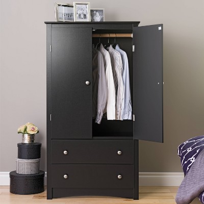 Clothing Armoire Black - Prepac