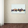 Trademark Fine Art -Michael Tompsett 'Cincinnati Ohio Skyline Blue' Canvas Art - 3 of 3
