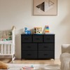 TUYOHW Fabric Dresser with Wooden Top,Chest of Drawers,Closet Organizer for Bedroom,Nursery,Entryway - 2 of 4