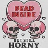 Rerun Island Women Dead Inside But Still Horny Love Short Sleeve Graphic Cotton Cropped Loose T-shirt - 2 of 4