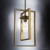 Urban Ambiance Luxury Minimalist Pendant Light,  13.125"H x 8.25"W,  Brushed Bronze Finish, UHP3252 - 3 of 4