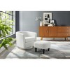 NicBex Upholstered Accent Chair with Ottoman and Cushion Design,Comfortable Chair and Ottoman Sets for Bedroom,Reading Room - 2 of 4