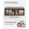SONGMICS Folding Storage Ottoman Bench Ottoman with Storage Hold up to 660lbs for Living Room - 4 of 4