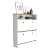 Kumasinova 2-Drawer Dresser with 1 Shelf,Wood Finish Chest of Drawers,Modern Storage Dresser,Bedroom and Entryway Furniture,1 Piece,White - 4 of 4