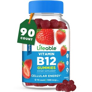 Lifeable - Sugar Free - Vitamin B12 - Adult - 90 Gummies - 1 of 2