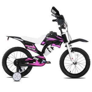 JOYSTAR Dirt Bike Style Kids Bike, 12 inch, Pink - 1 of 4