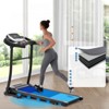 VisioGear Home Folding Treadmill, 300LBS Weight Capacity Walking Jogging with 3 Level Incline for Home Gym, Black&Silver, 55.5"*24.2"*41.5" - 4 of 4