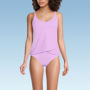 Lands' End Women's Tulip Hem Tankini Top - 1 of 3