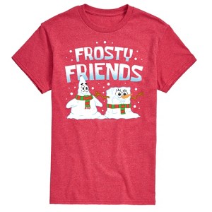 Men's - SpongeBob SquarePants - Frosty Friends Patrick and Spongebob Short Sleeve Graphic T-Shirt - 1 of 4