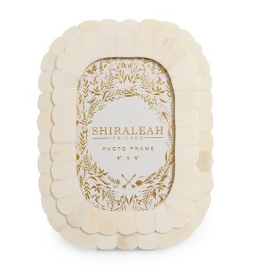 Shiraleah Roma 4" x 6" Oblong Off-White Picture Frame - 1 of 2