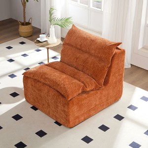 Sapphtopaz Sofa Chair with Upholstered Backrest Comfy Couches for Living Room with Removable Cushion Couch for Apartment,Bedroom - 1 of 4