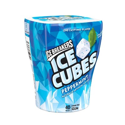 Ice Breakers Ice Cubes Peppermint Sugar Free Gum - 40ct