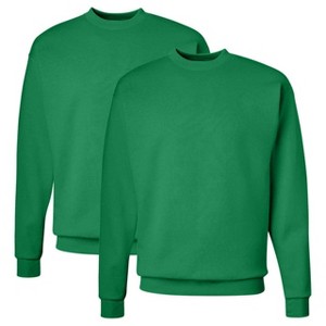 EG PRO EcoSmart Fleece Crewneck Sweatshirt Pullover - 2 Pack, Soft Durable, Pill-Resistant, Long Sleeve for Men - 1 of 4