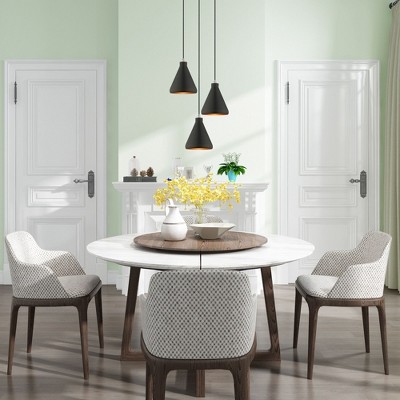 Mini Black Metal Pendant with Gold Interior Finish - Indoor/Outdoor