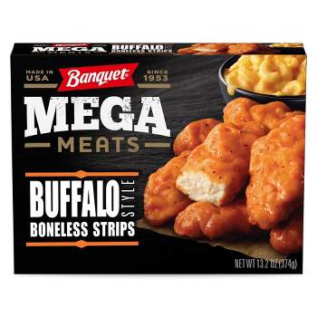 Banquet Frozen Mega Meats Boneless Buffalo Chicken Strips - 13.2oz