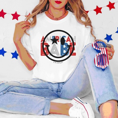 Simply Sage Market S.W.Smiley American Babe Garment Dyed Tee
