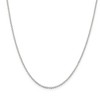 Black Bow Jewelry 1.5mm Rhodium Plated Sterling Silver Rolo Chain Necklace, 18-20 Inch - 4 of 4