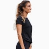 Calypsa Women's Plus Size Loose Fit Cinched Tee - 2 of 3