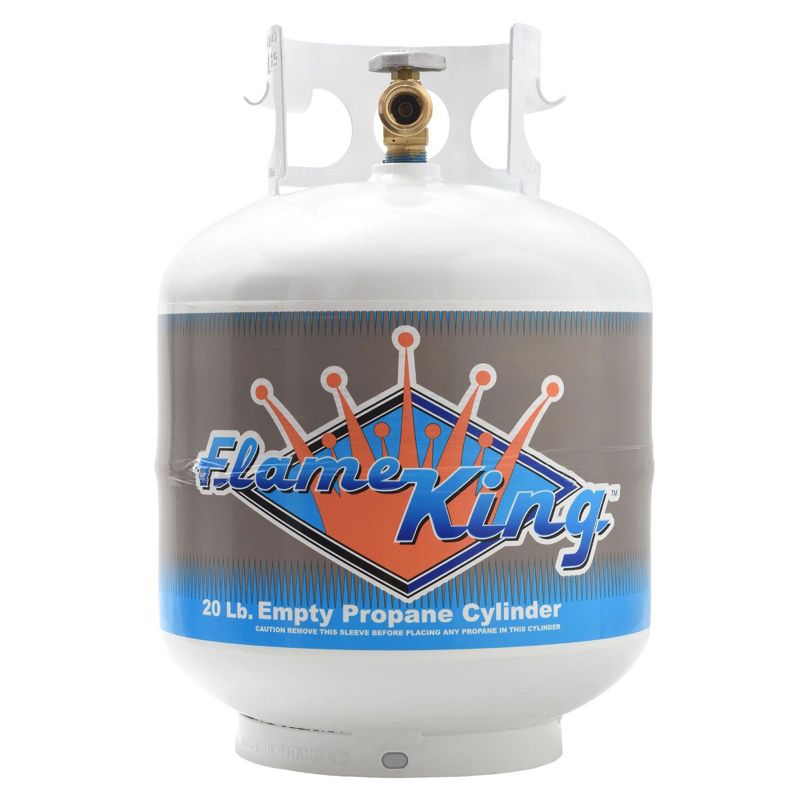 Flame King Portable Ready to Fill Empty LP Propane Gas Cylinder Tank, 20 Pound, 1 of 7
