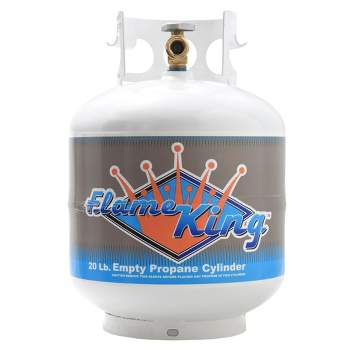 Flame King Portable Ready to Fill Empty LP Propane Gas Cylinder Tank, 20 Pound