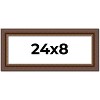 PosterPalooza | Panoramic Traditional Brown Picture Frame - UV Acrylic, Foam Board Backing, Hanging Hardware - 2 of 4